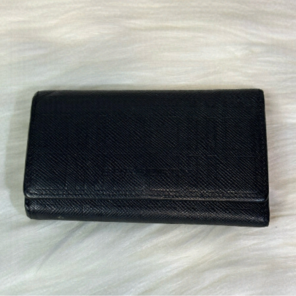 BURBERRY 4 key holder in black
